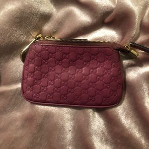 Gucci card case keychain authentic